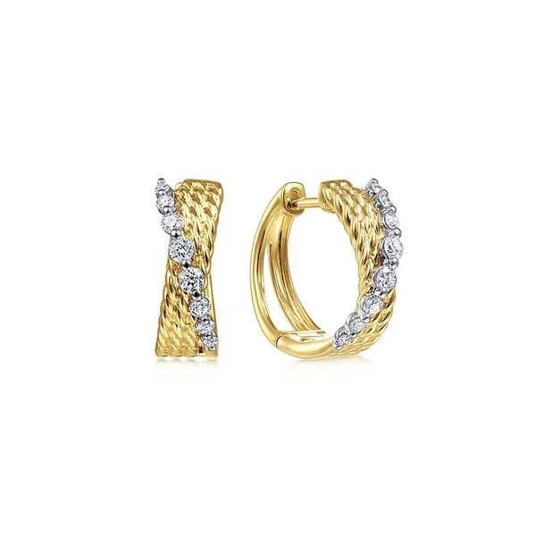 Diamond Hoop Earrings Flora Gems Decatur, IL