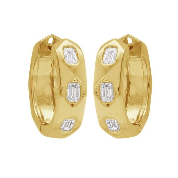 Diamond Hoop Earrings Flora Gems Decatur, IL