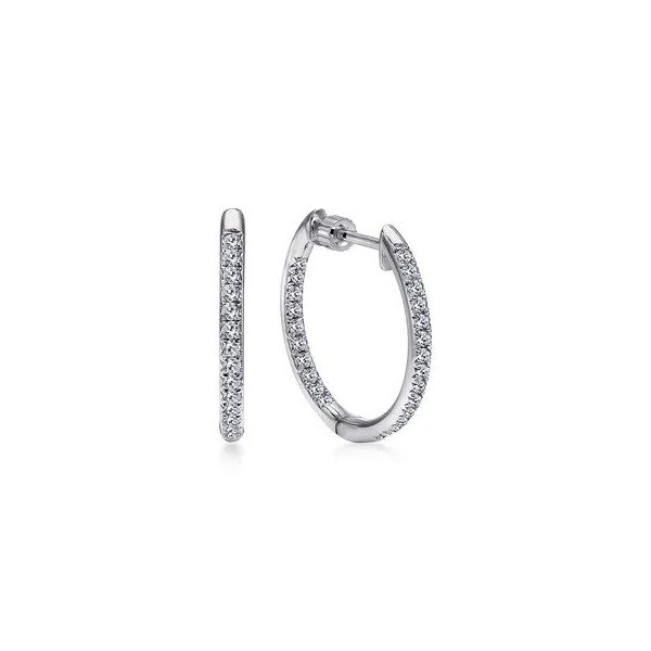 Diamond Hoop Earrings Flora Gems Decatur, IL
