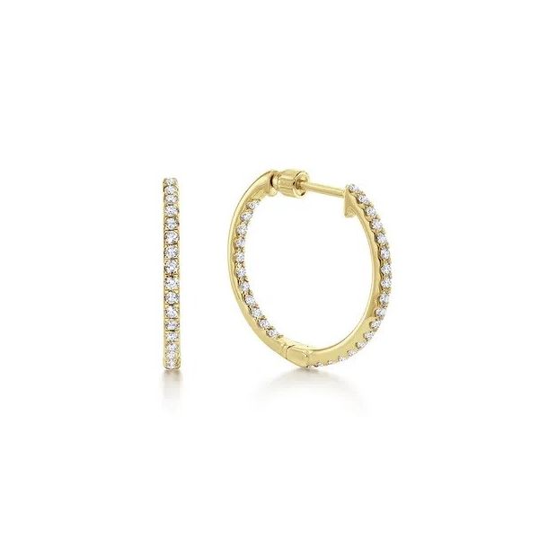 Diamond Hoop Earrings Flora Gems Decatur, IL