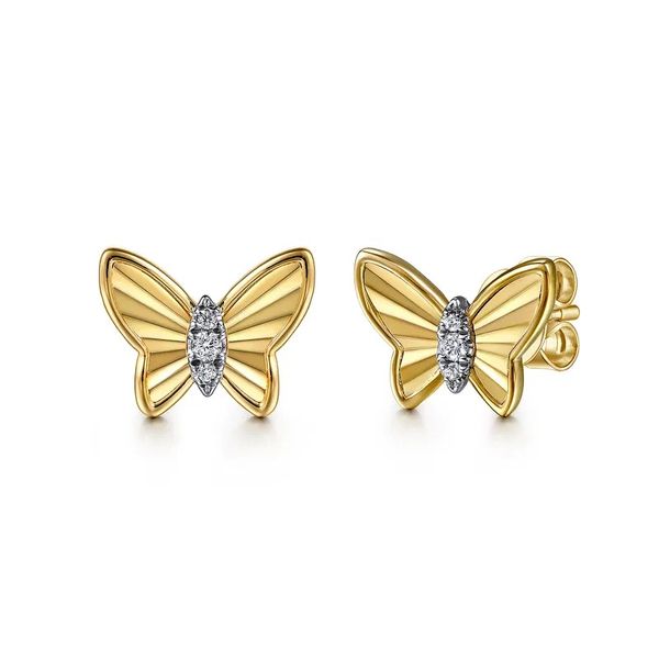 Diamond Butterlfy Earrings Flora Gems Decatur, IL