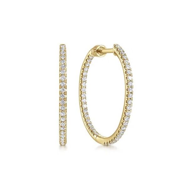 Diamond Hoop Earrings Flora Gems Decatur, IL