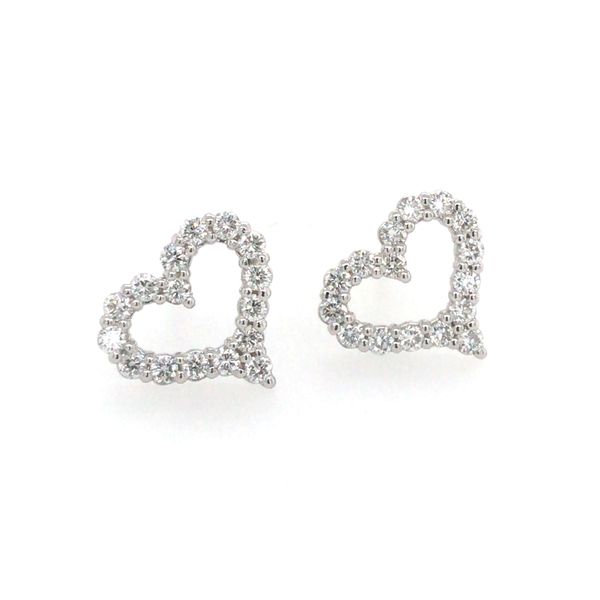 Lab Grown Diamond Heart Earrings Flora Gems Decatur, IL