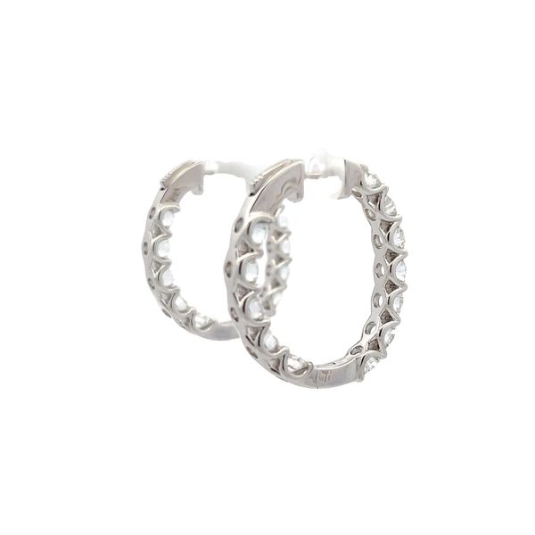 Lab Grown Diamond Earrings Image 4 Flora Gems Decatur, IL