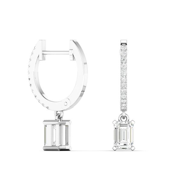 Lab Grown Diamond Earrings Image 2 Flora Gems Decatur, IL