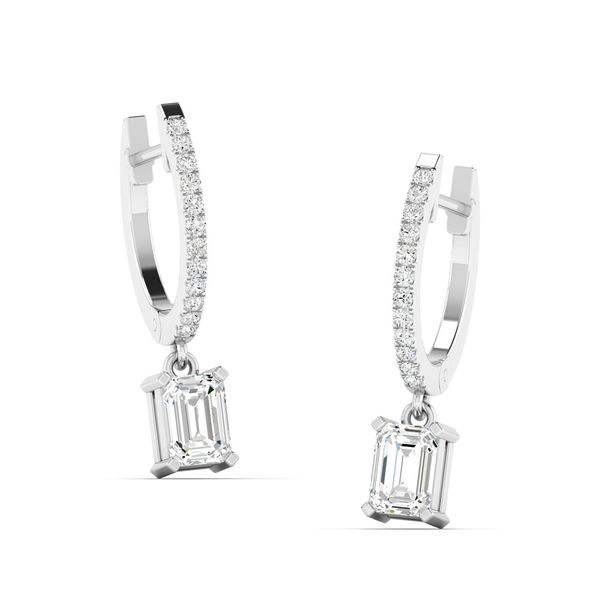 Lab Grown Diamond Earrings Image 3 Flora Gems Decatur, IL