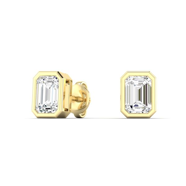 Lab Grown Diamond Earrings Image 3 Flora Gems Decatur, IL