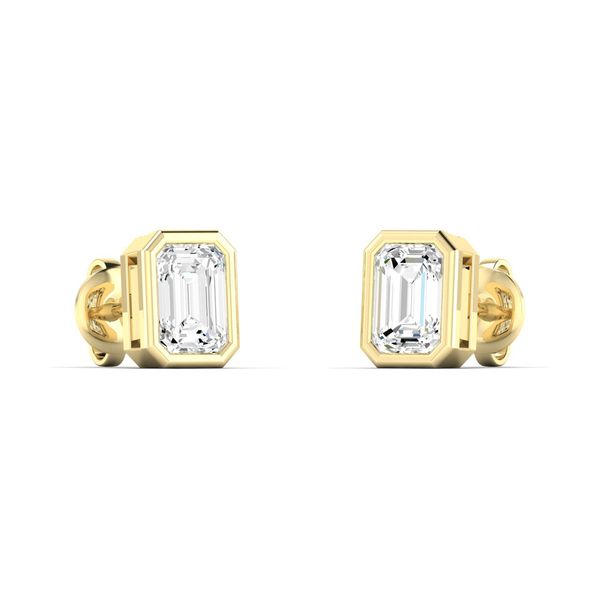 Lab Grown Diamond Earrings Image 4 Flora Gems Decatur, IL