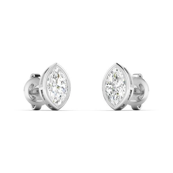 Lab Grown Diamond Earrings Image 4 Flora Gems Decatur, IL