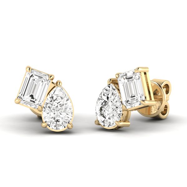 Lab Grown Diamond Earrings Image 2 Flora Gems Decatur, IL