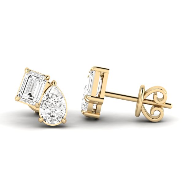 Lab Grown Diamond Earrings Image 3 Flora Gems Decatur, IL
