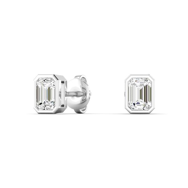 Lab Grown Diamond Earrings Image 3 Flora Gems Decatur, IL