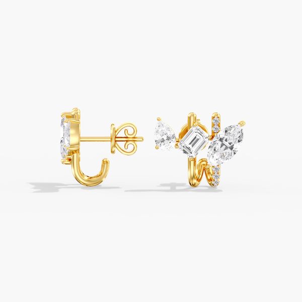 Lab Grown Diamond Earrings Image 2 Flora Gems Decatur, IL