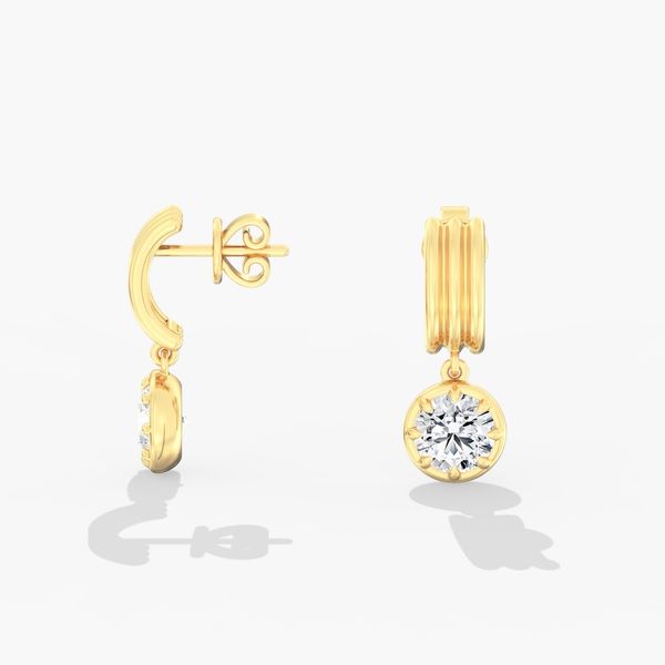 Lab Grown Diamond Earrings Image 2 Flora Gems Decatur, IL