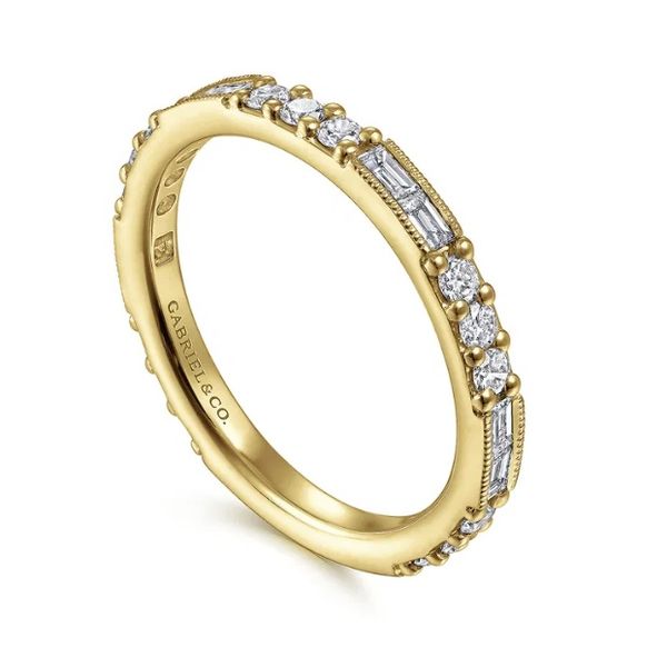 Diamond Stackable Band Image 3 Flora Gems Decatur, IL