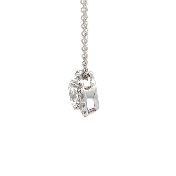Lab Grown Diamond Necklace Image 2 Flora Gems Decatur, IL