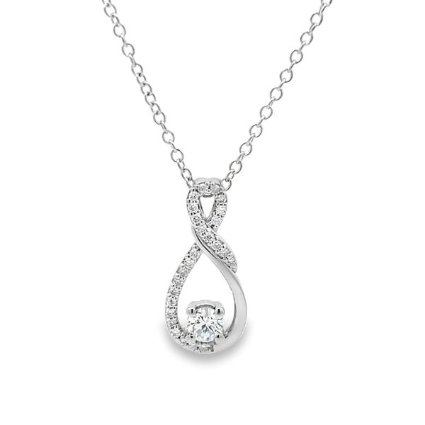 Sterling Silver Lab Grown Diamond Necklace Flora Gems Decatur, IL