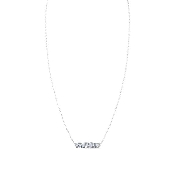 Lab Grown Diamond Necklace Image 2 Flora Gems Decatur, IL