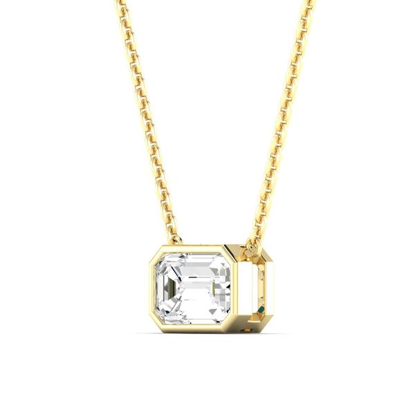 Lab Grown Diamond Necklace Image 2 Flora Gems Decatur, IL