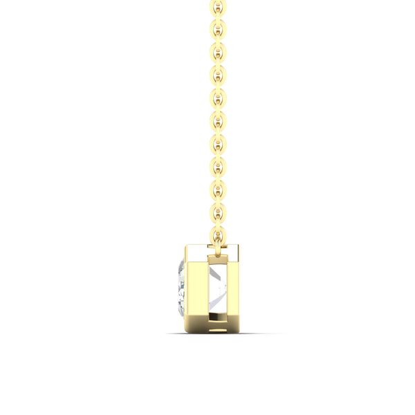 Lab Grown Diamond Necklace Image 3 Flora Gems Decatur, IL