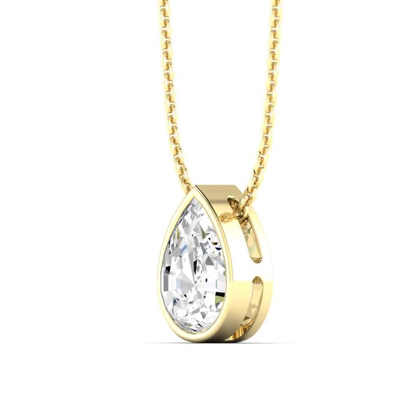 Lab Grown Diamond Necklace Image 2 Flora Gems Decatur, IL