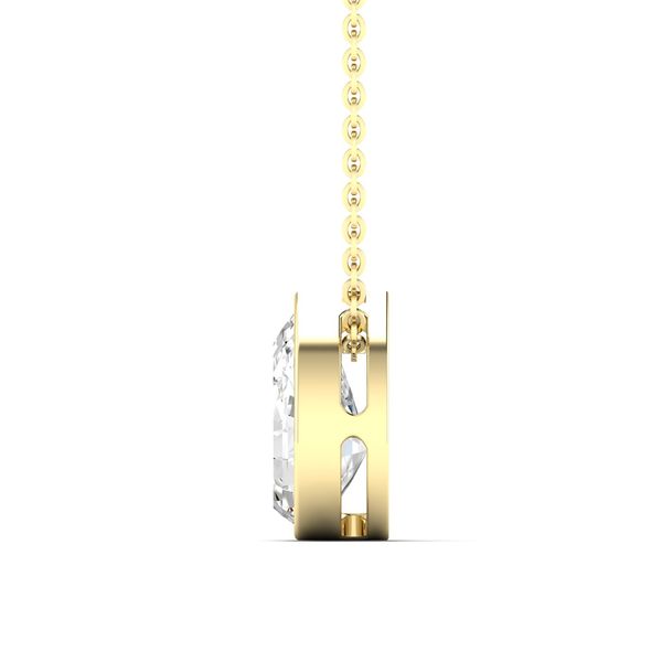 Lab Grown Diamond Necklace Image 3 Flora Gems Decatur, IL