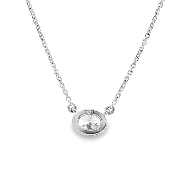 Lab Grown Diamond Necklace Image 3 Flora Gems Decatur, IL