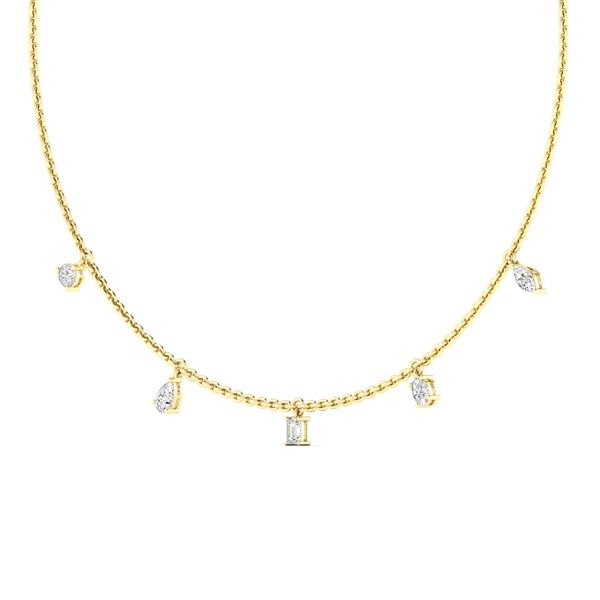 Lab Grown Diamond Necklace Image 2 Flora Gems Decatur, IL