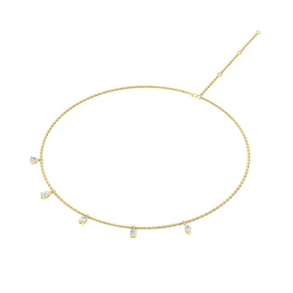 Lab Grown Diamond Necklace Image 3 Flora Gems Decatur, IL
