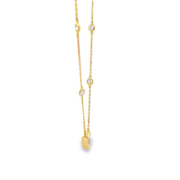 Lab Grown Diamond Necklace Image 4 Flora Gems Decatur, IL
