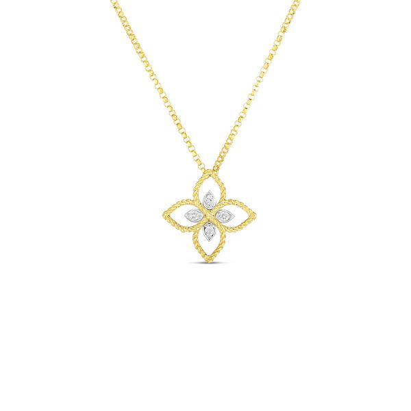 Roberto Coin Diamond Flower Necklace Flora Gems Decatur, IL