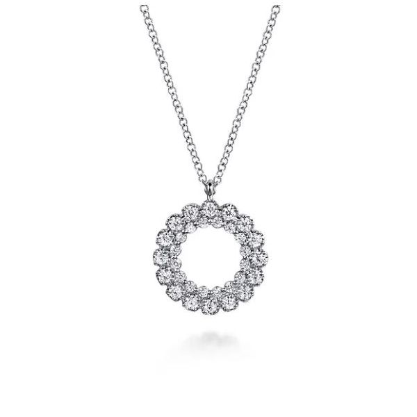 Open Circle Diamond Necklace Flora Gems Decatur, IL