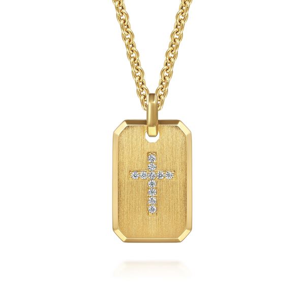 Diamond Cross Dog Tag Flora Gems Decatur, IL