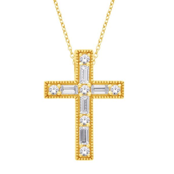 Diamond Cross Pendant Flora Gems Decatur, IL