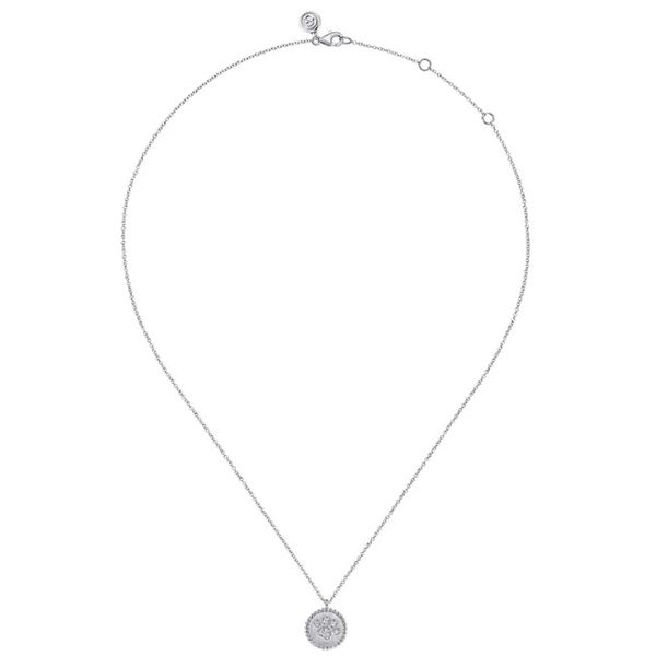 Sterling Silver and Diamond Pendant Image 2 Flora Gems Decatur, IL