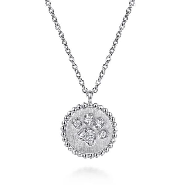 Sterling Silver and Diamond Pendant Flora Gems Decatur, IL