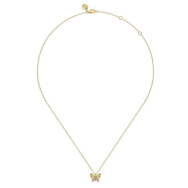 Diamond Butterfly Necklace Image 2 Flora Gems Decatur, IL
