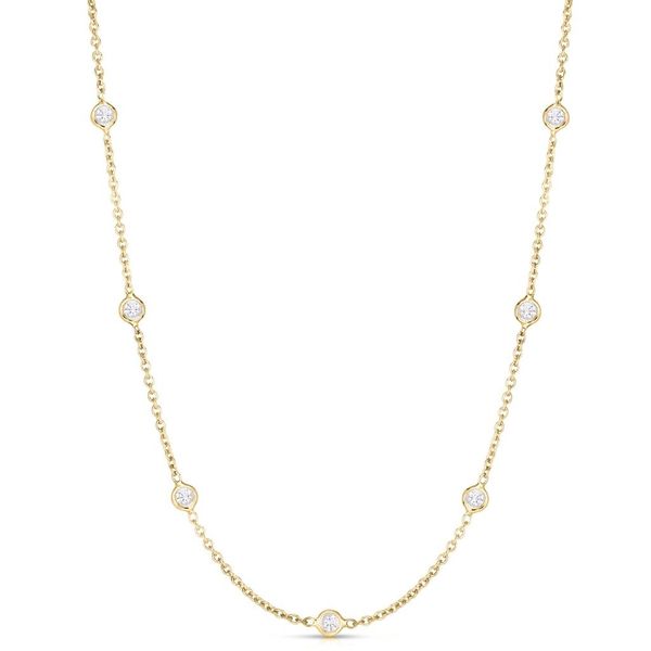 Roberto Coin Diamond Station Necklace Flora Gems Decatur, IL