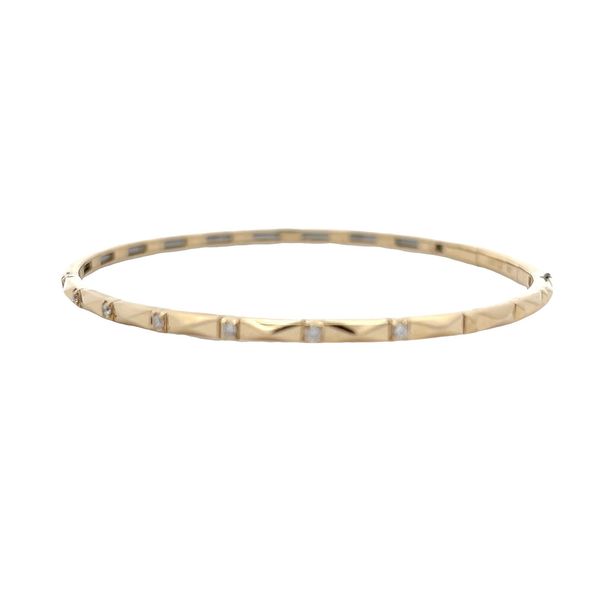 Diamond Bangle Bracelet Image 2 Flora Gems Decatur, IL