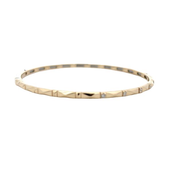 Diamond Bangle Bracelet Image 4 Flora Gems Decatur, IL