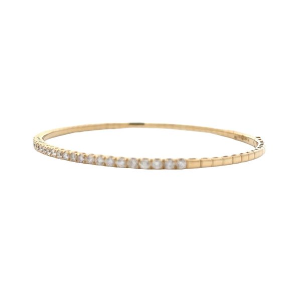 Diamond Bangle Bracelet Image 2 Flora Gems Decatur, IL