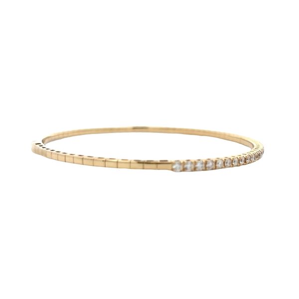 Diamond Bangle Bracelet Image 4 Flora Gems Decatur, IL