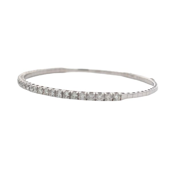 Diamond Bangle Bracelet Image 2 Flora Gems Decatur, IL