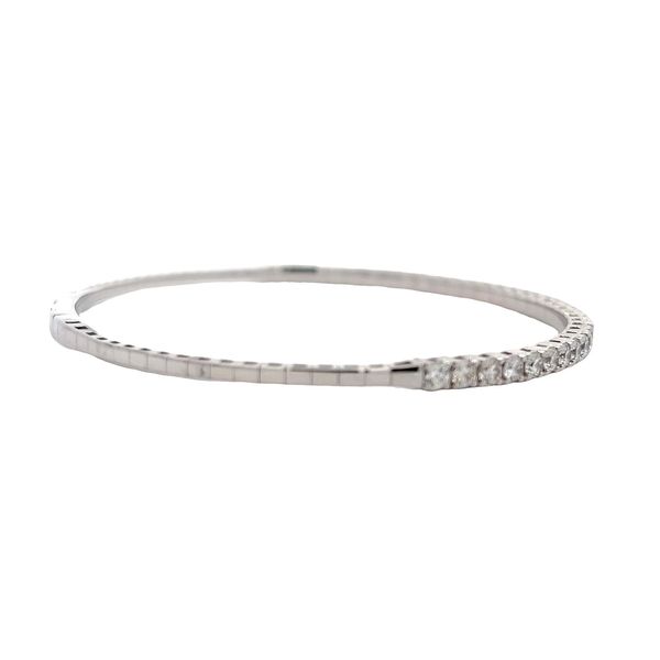 Diamond Bangle Bracelet Image 4 Flora Gems Decatur, IL