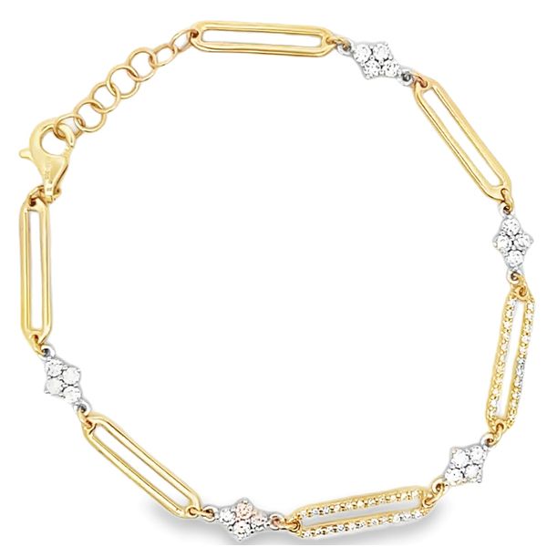 Diamond Paperclip Bracelet Flora Gems Decatur, IL