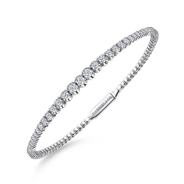 Diamond Bangle Bracelet Image 2 Flora Gems Decatur, IL