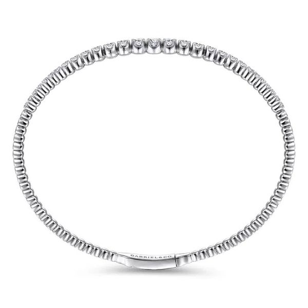 Diamond Bangle Bracelet Image 3 Flora Gems Decatur, IL