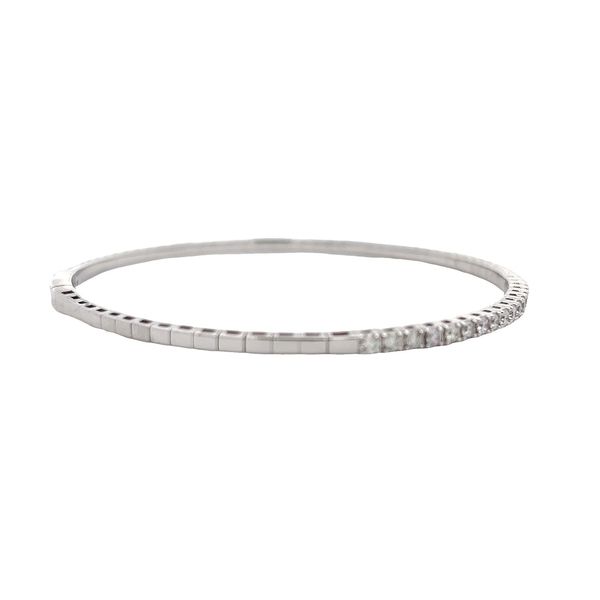 Diamond Bangle Bracelet Image 4 Flora Gems Decatur, IL