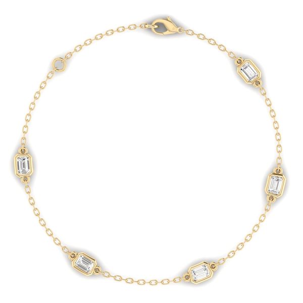 Lab Grown Diamond Bracelet Image 2 Flora Gems Decatur, IL
