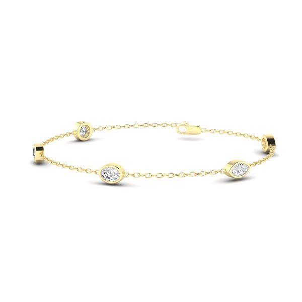 Lab Grown Diamond Bracelet Image 3 Flora Gems Decatur, IL
